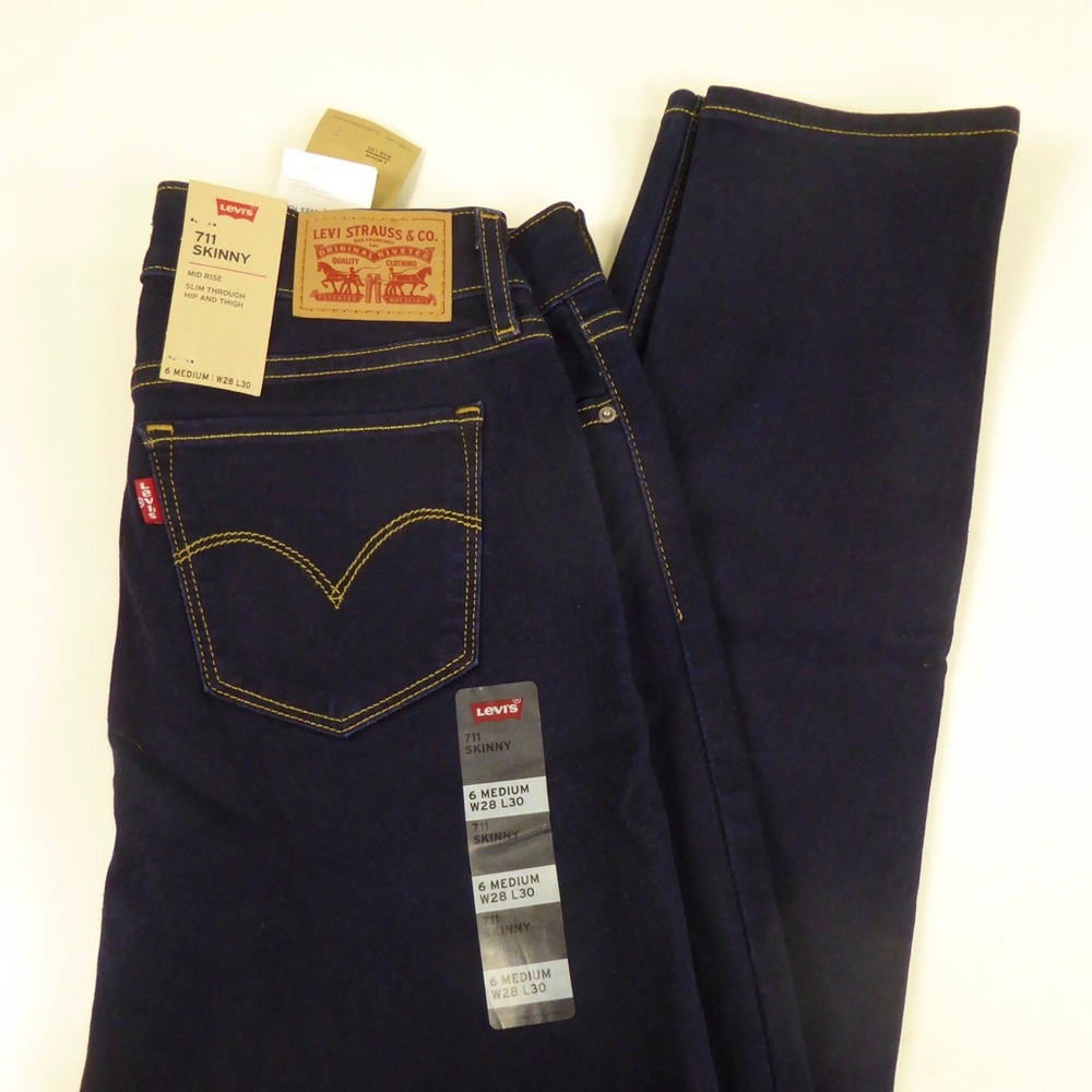 Levi’s 711 Skinny Stretch Lycra Denim Jeans Sculpt 4-Way Stretch NWT